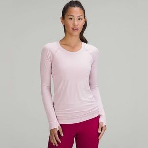 lululemon size 2 pink peony long sleeve swiftly tech 2.0